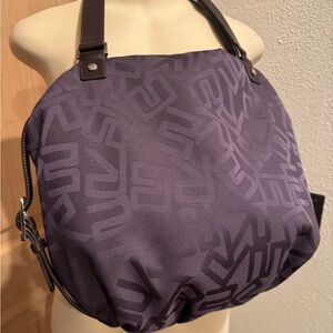 Rare BREE eggplant Purple Designer Women's Bag large logo